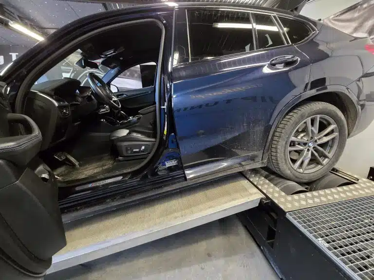 Tuning BMW X6 M40d – pomiar na hamowni obciążeniowej PEREK (1 oś)