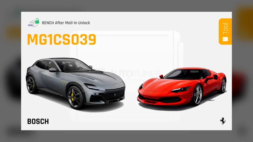 Ferrari MG1CS039 – możliwość odblokowania ECU
