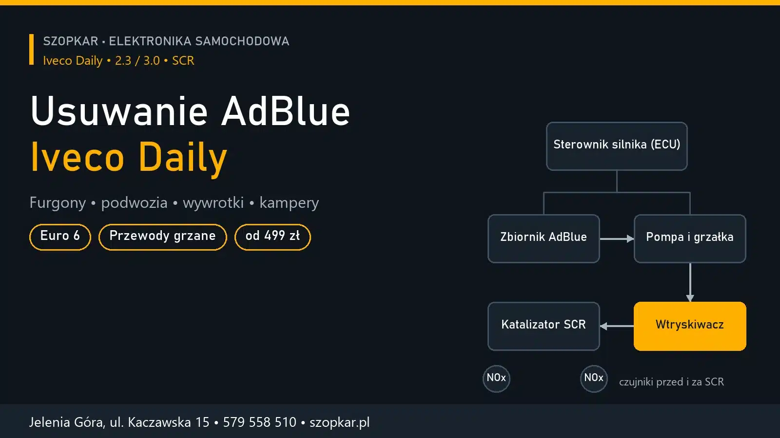 Diagnostyka i usuwanie AdBlue – Iveco Daily